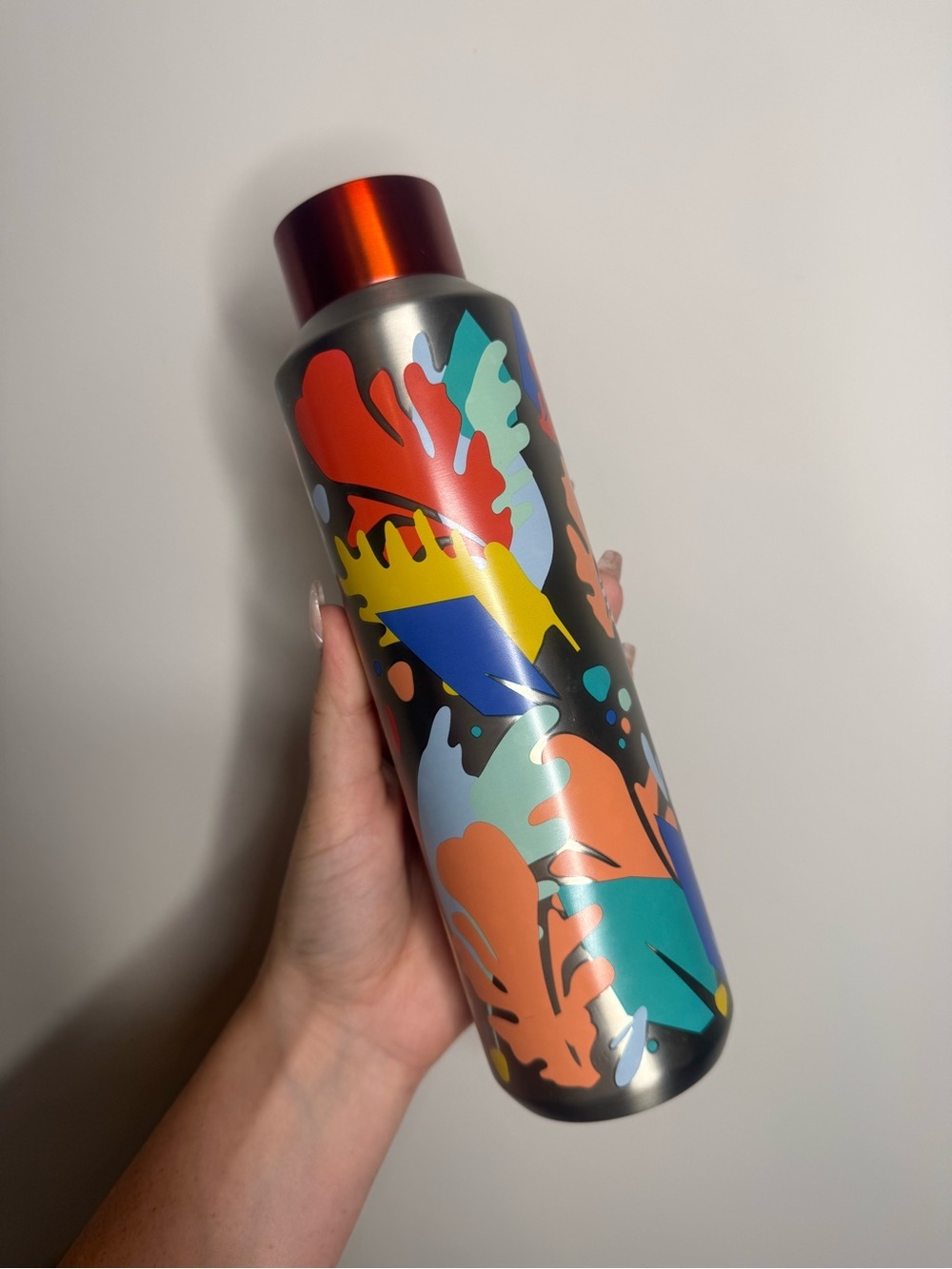 Starbucks summer 2020 Multicolor Tropical Leaf Stainless Bottle - Picture 3 of 7